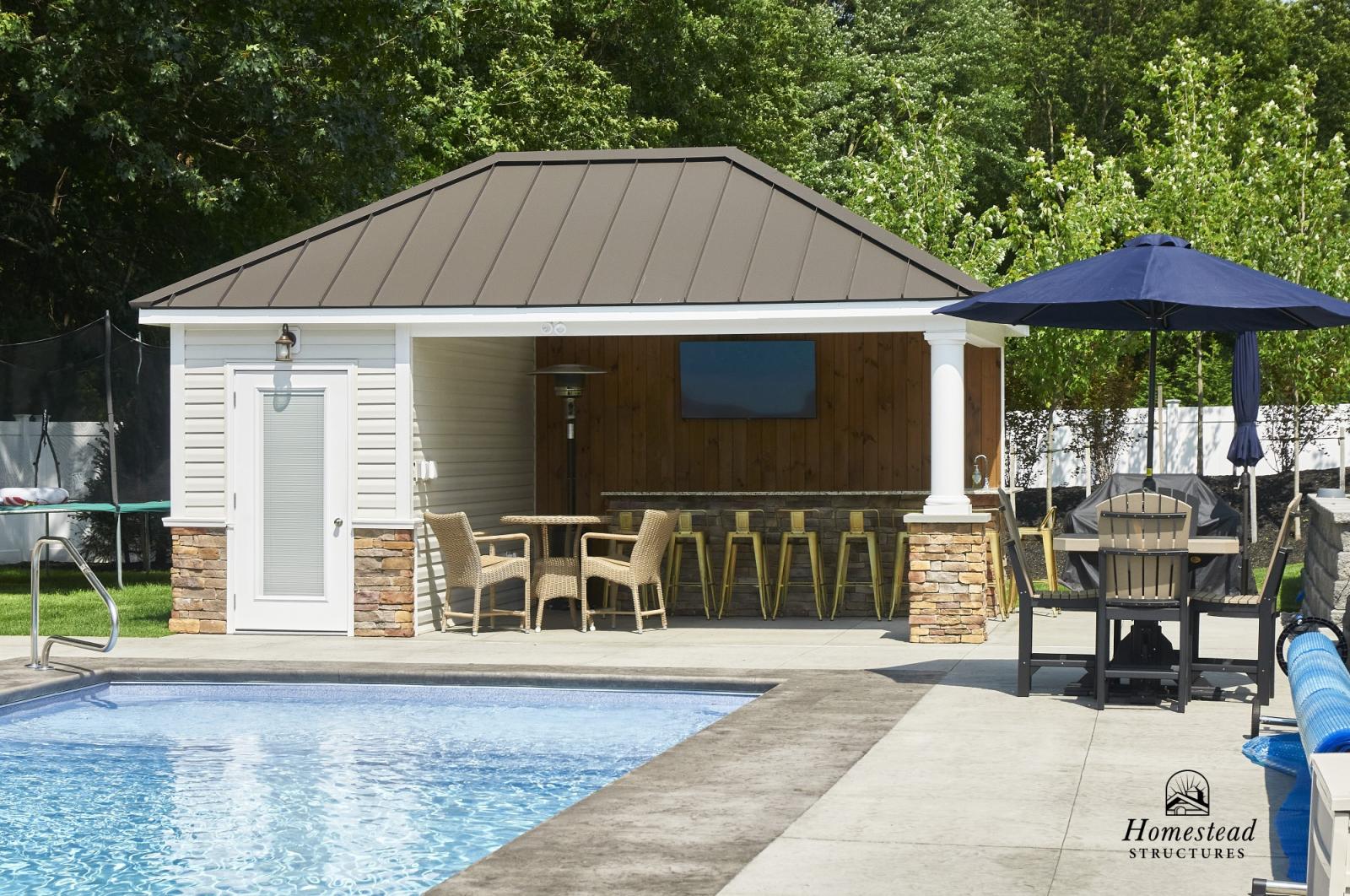 Eshoo Pool House in Saratoga Springs, NY Homestead Structures